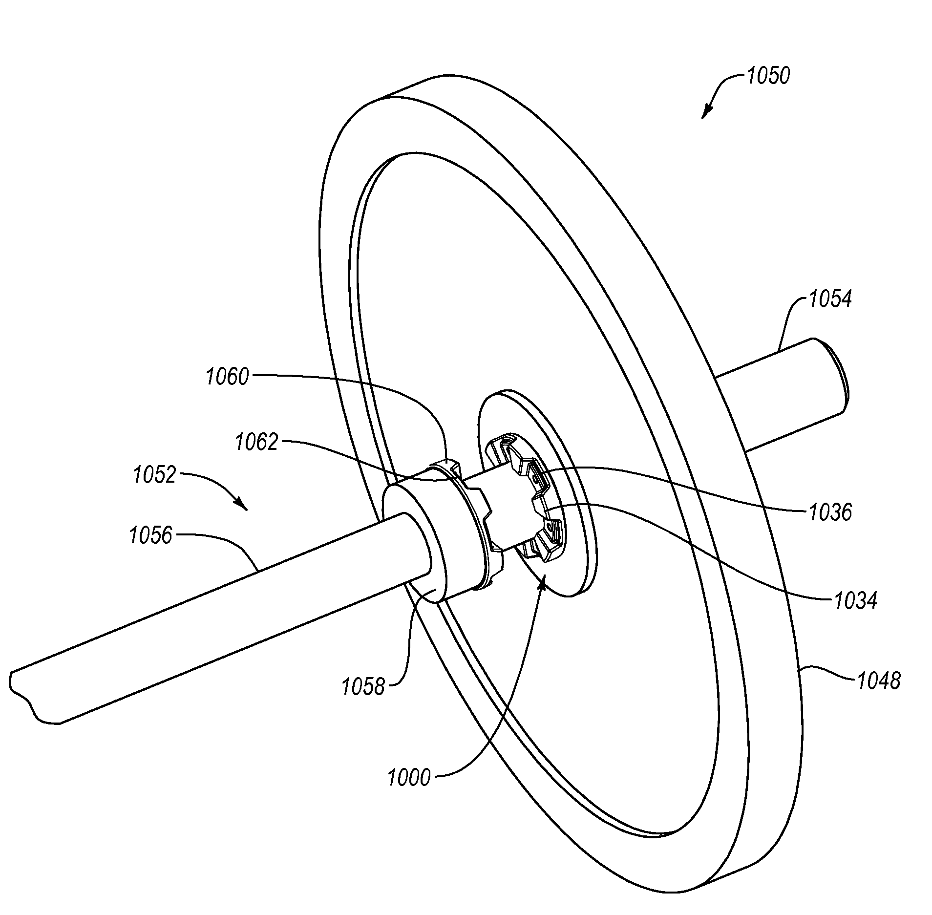 Weight plate locking hub