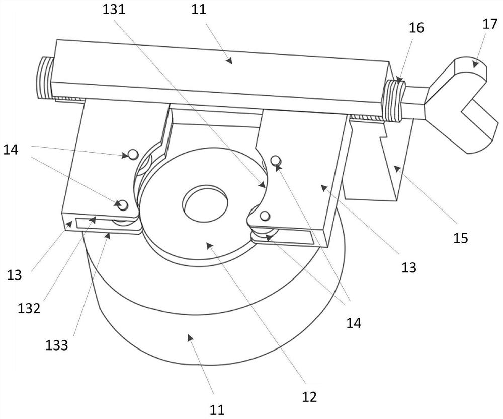 Universal clamp for loudspeaker manufacturing