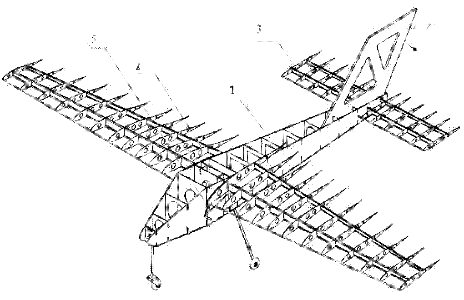Wing full-motion airplane without rudder surface