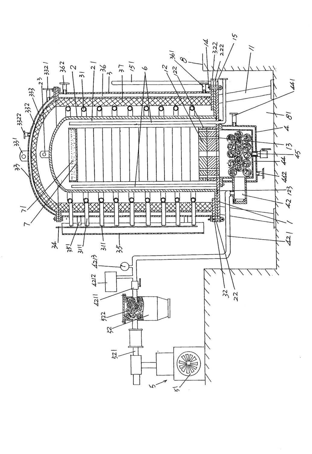 Degreasing device