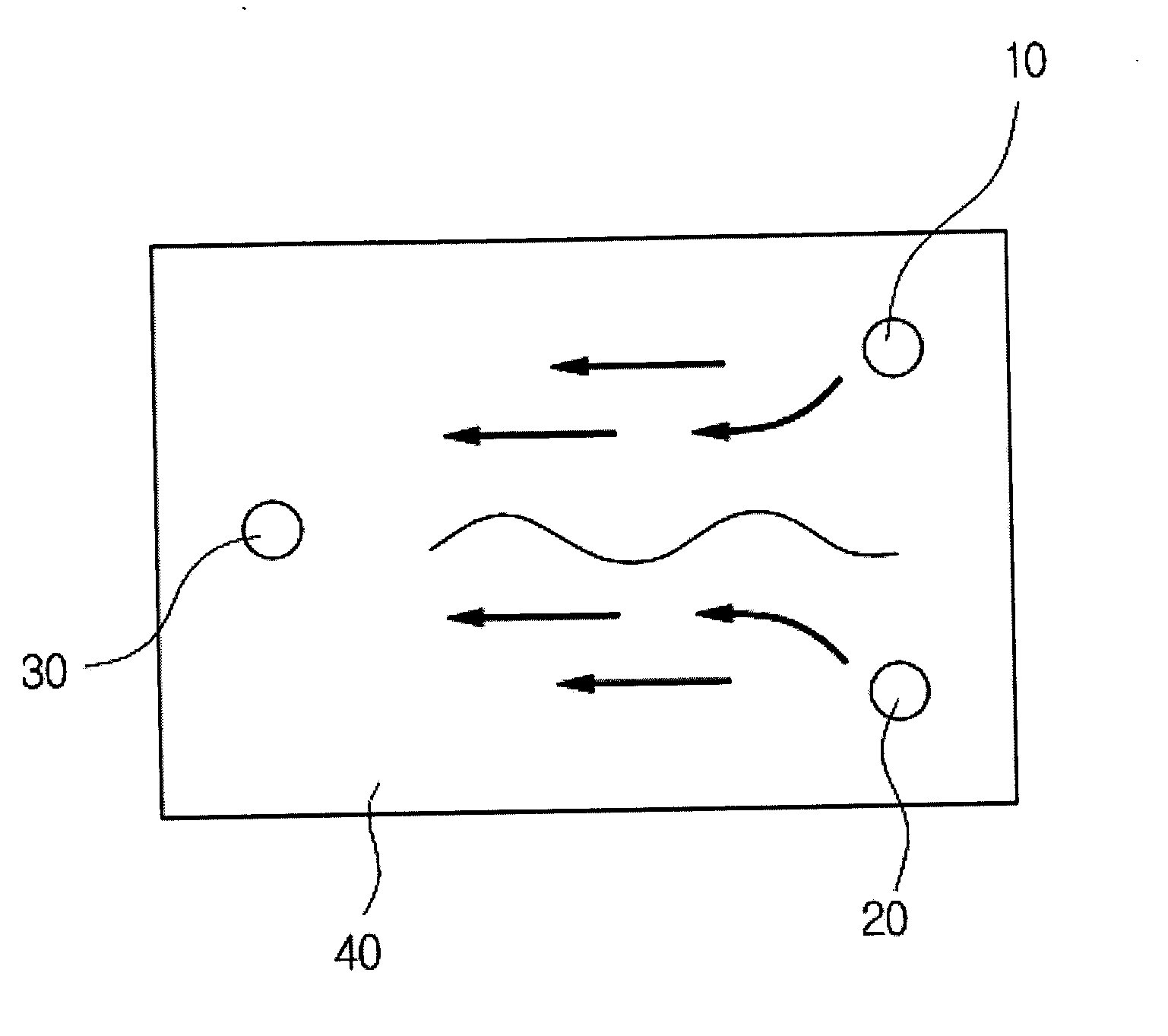 Ultrasonic micromixer with radiation perpendicular to mixing interface