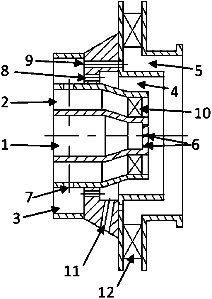 Dual-fuel combustion chamber nozzle of combustion gas turbine