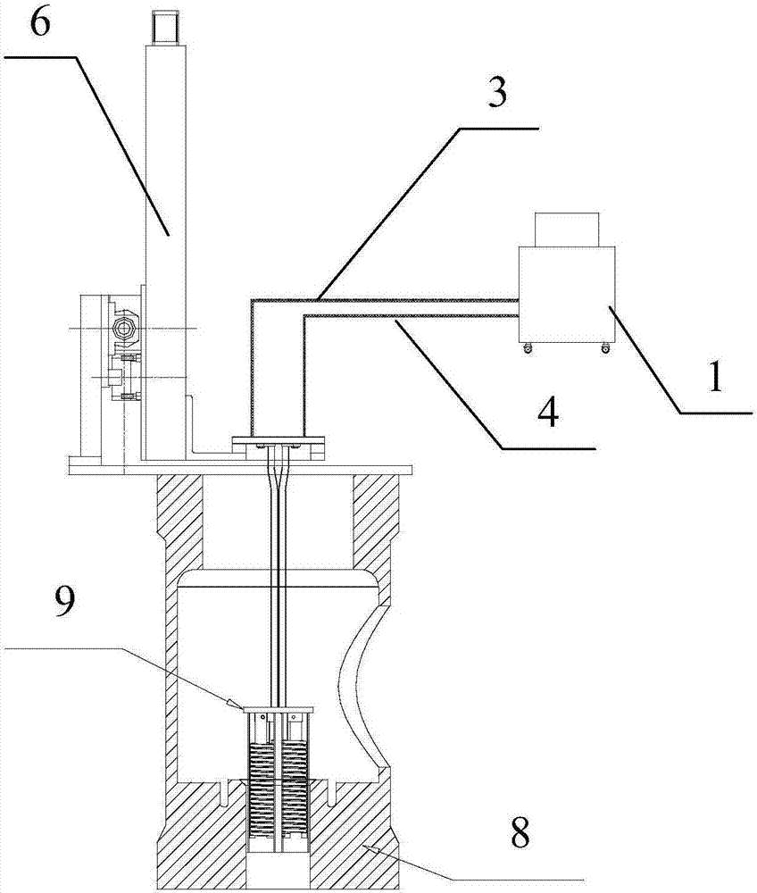 High-temperature high-pressure steam valve sealing face on-site online heat treatment system