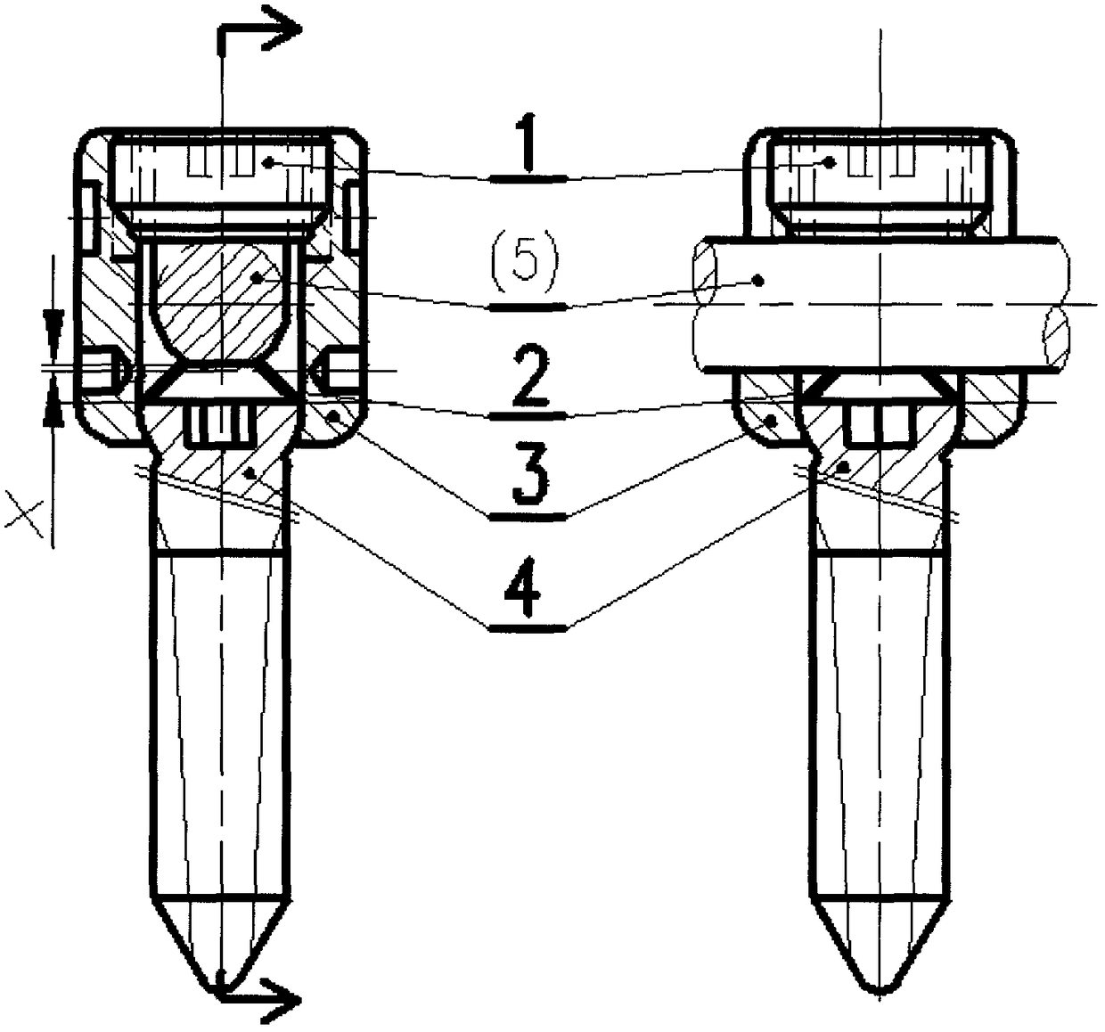 Low-cut simple micro-dynamic pedicle screw