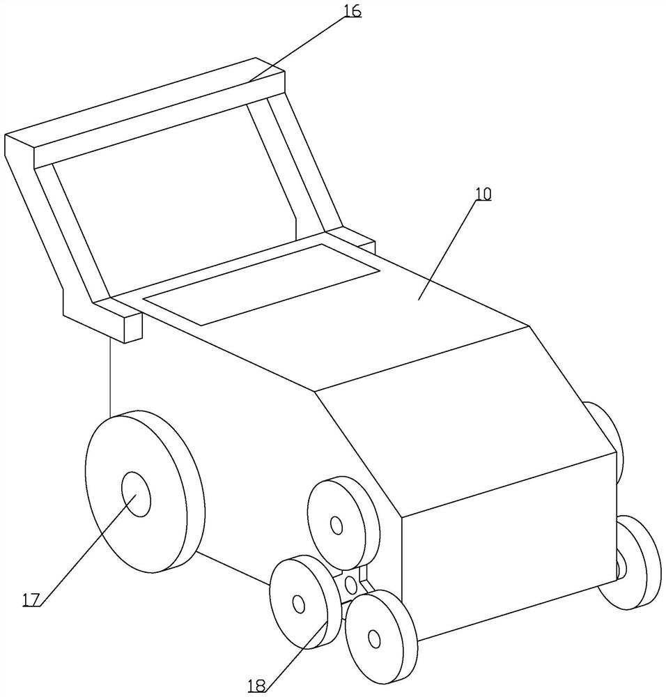 Garden lawn tiling device and tiling method thereof