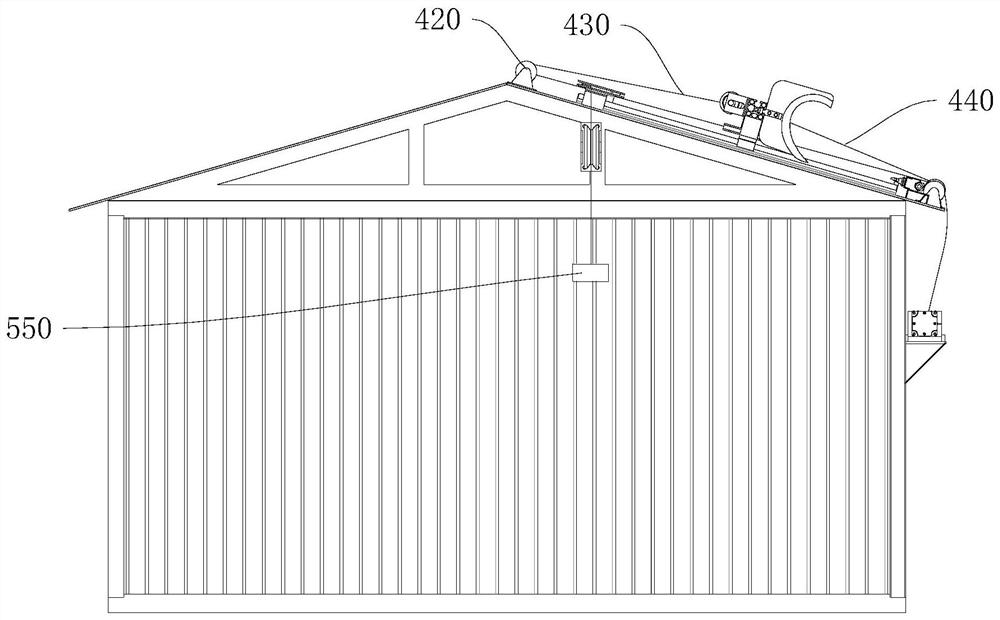 Pitched roof snow removal equipment