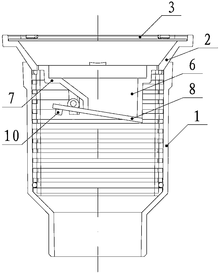 Adjustable insect-proof and anti-overflow floor drain for buildings