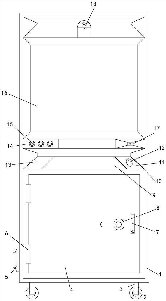 Form filling device for radiology department and form filling method thereof