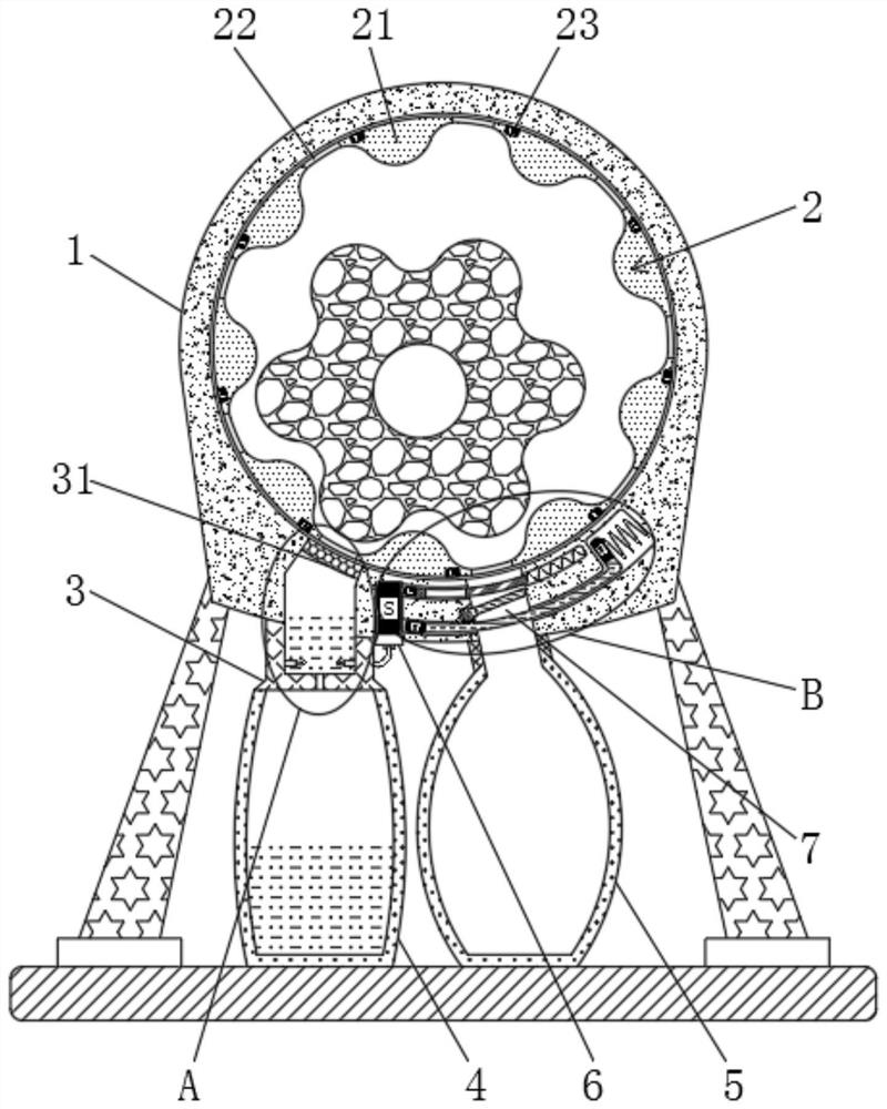 Liquid medicine extraction device capable of automatically controlling deslagging according to amount of extruded liquid medicine
