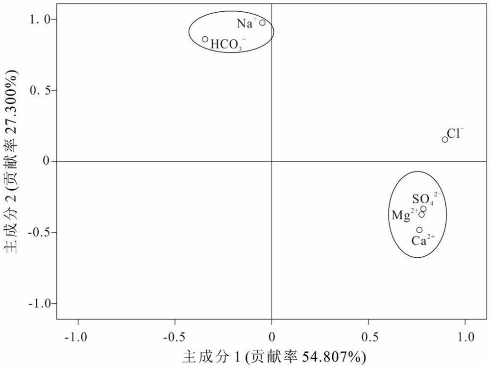 Coal mine water inrush source mixing proportion calculation and dynamic monitoring method based on conventional hydrochemistry