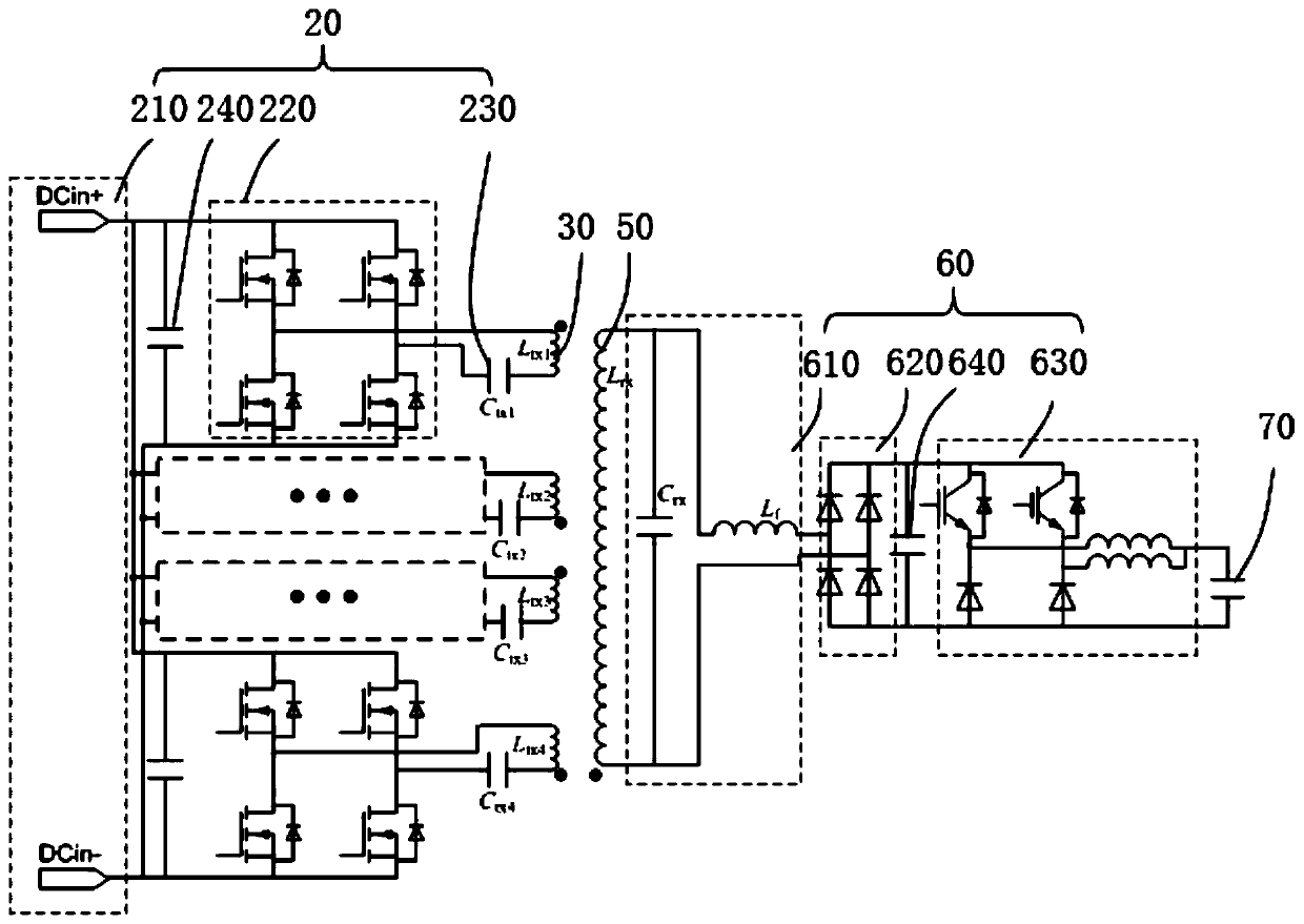 Magnetic coupling mechanism for wireless power supply of rail transit