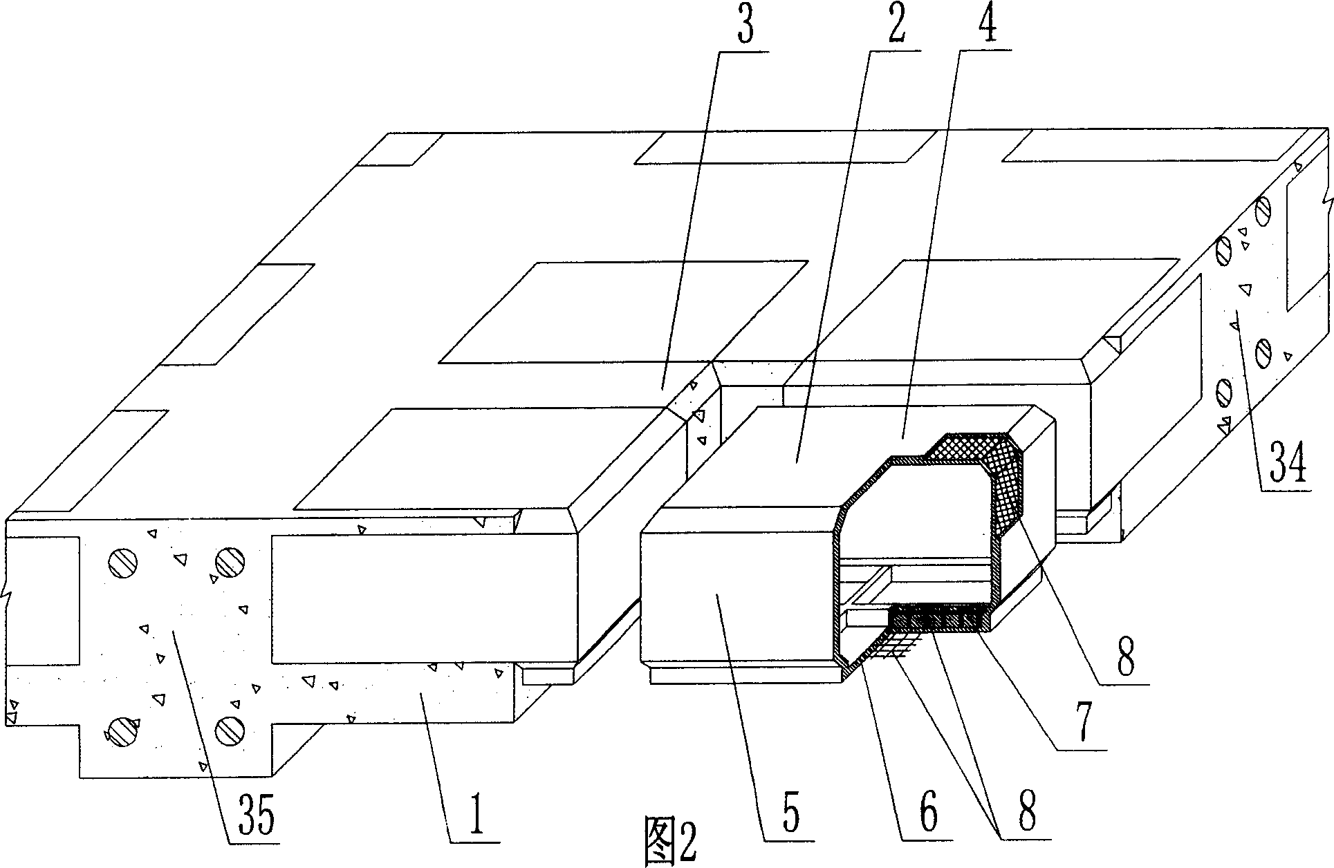 Cast-in-place concrete hollow plate