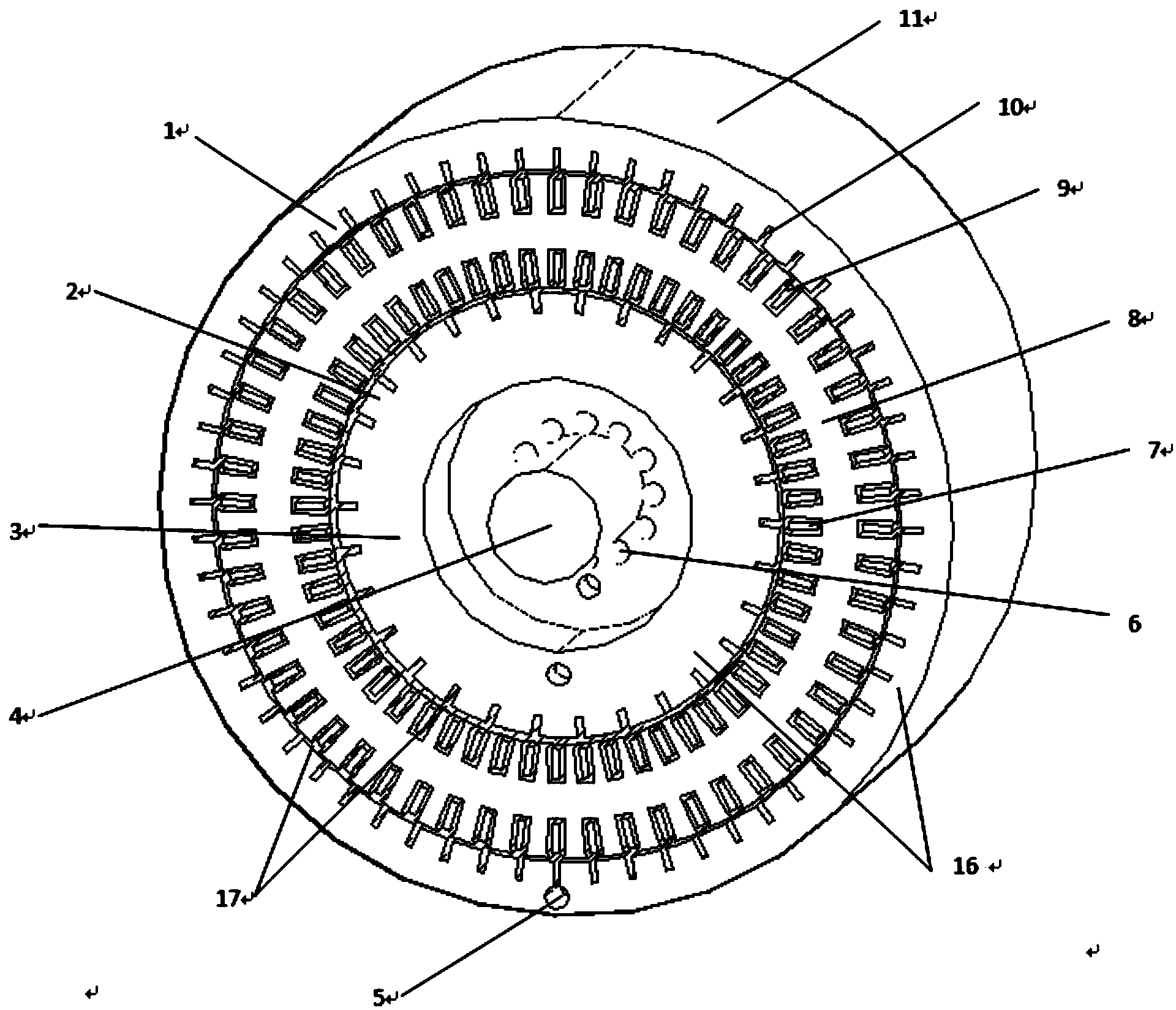 A birotor wheel hub electric automobile motor