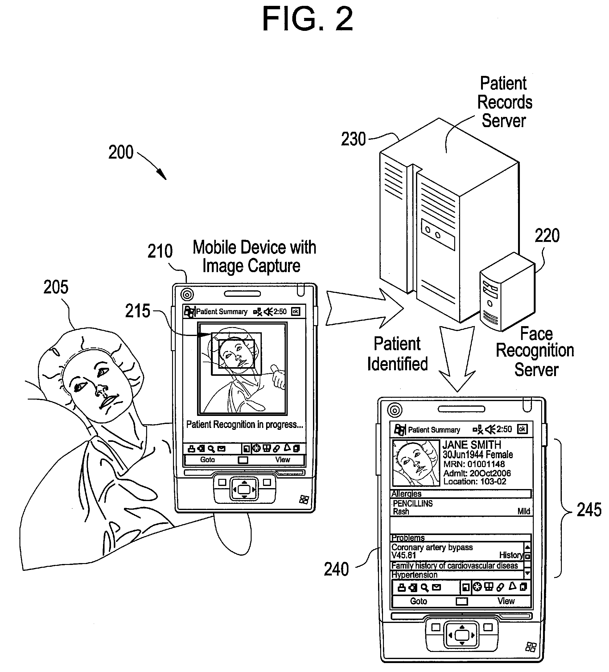 Systems And Methods For Patient Identification Using Mobile Face Recognition