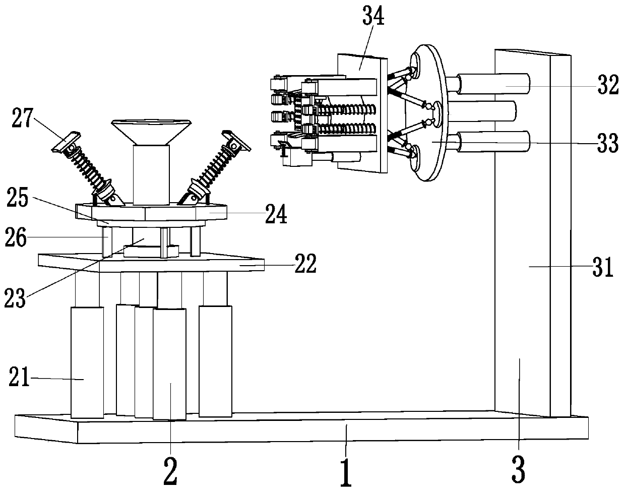 A rotary glaze spraying equipment for daily-use ceramics and its spray glaze process