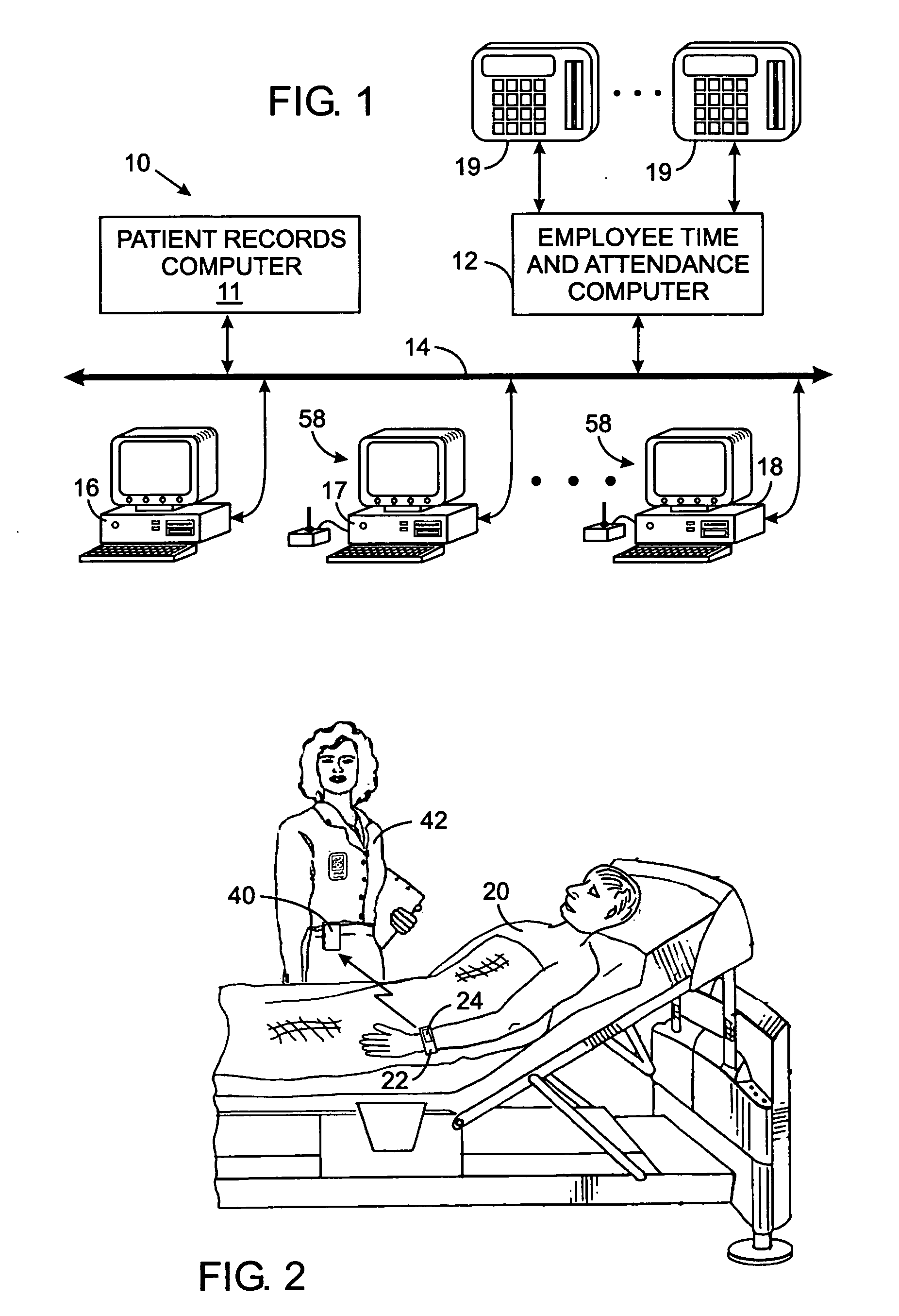 System for automatically tallying time spent by medical personnel attending to patients