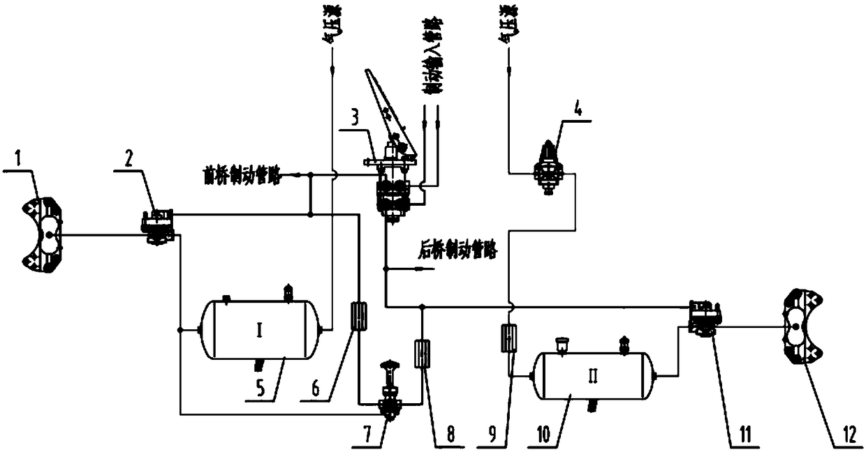 Gas braking subsidiary cooling system