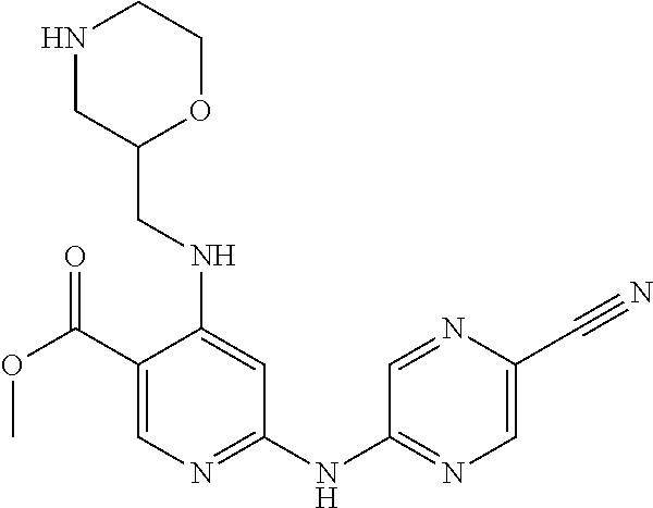 5-[[4-[[morpholin-2-yl]methylamino]-5-(trifluoromethyl)-2-pyridyl]amino]pyrazine-2-carbonitrile and therapeutic uses thereof