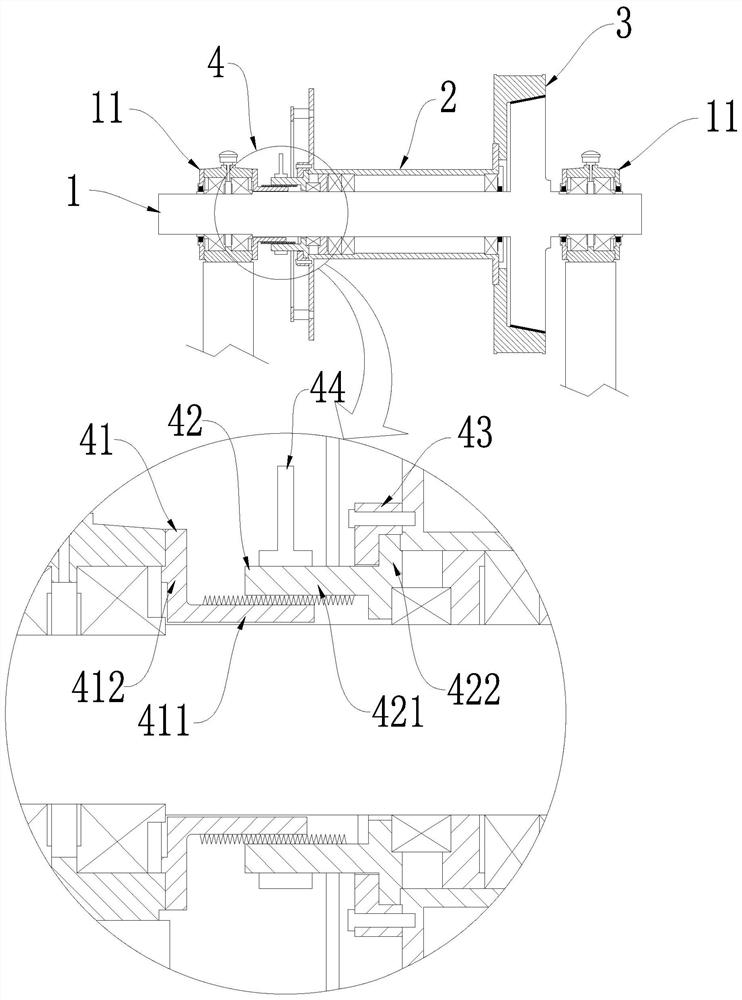 Clutch structure for windlass