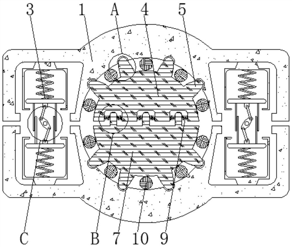 Seismic isolation support capable of rolling and swinging in two directions for seismic reduction engineering