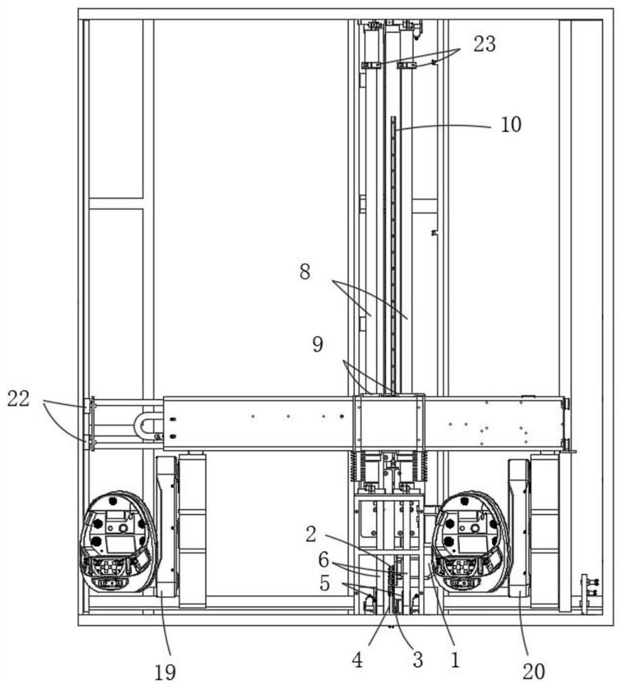 Non-inductive inspection method and system based on multi-window integrated lifting mechanism