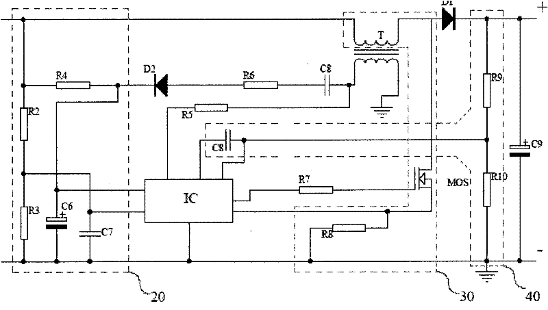 Driving circuit for LED (light emitting diode) lamp