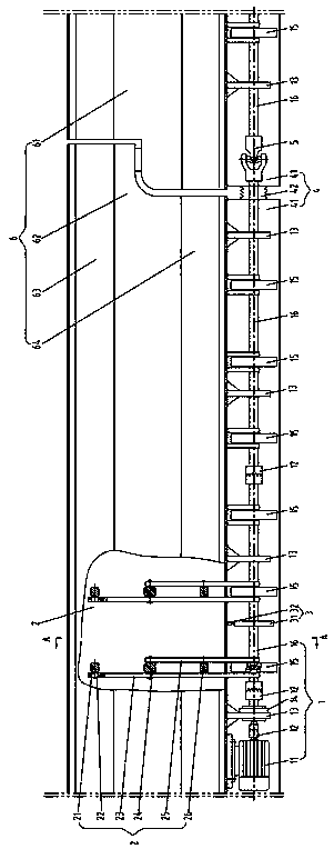 Flexural structure of straddle type monorail transit joint type flexible turnout