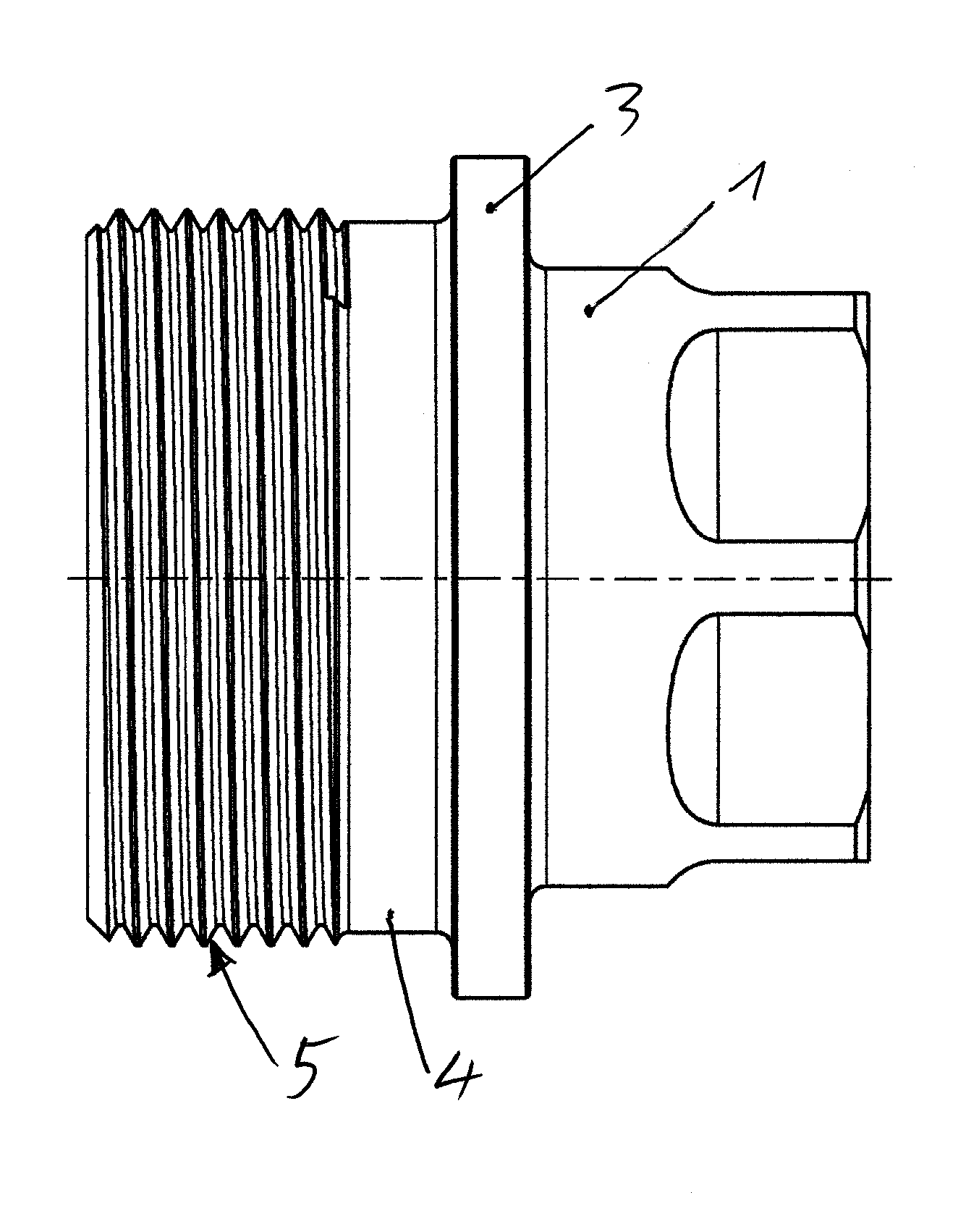 Join connection for a piston guiding unit in a housing