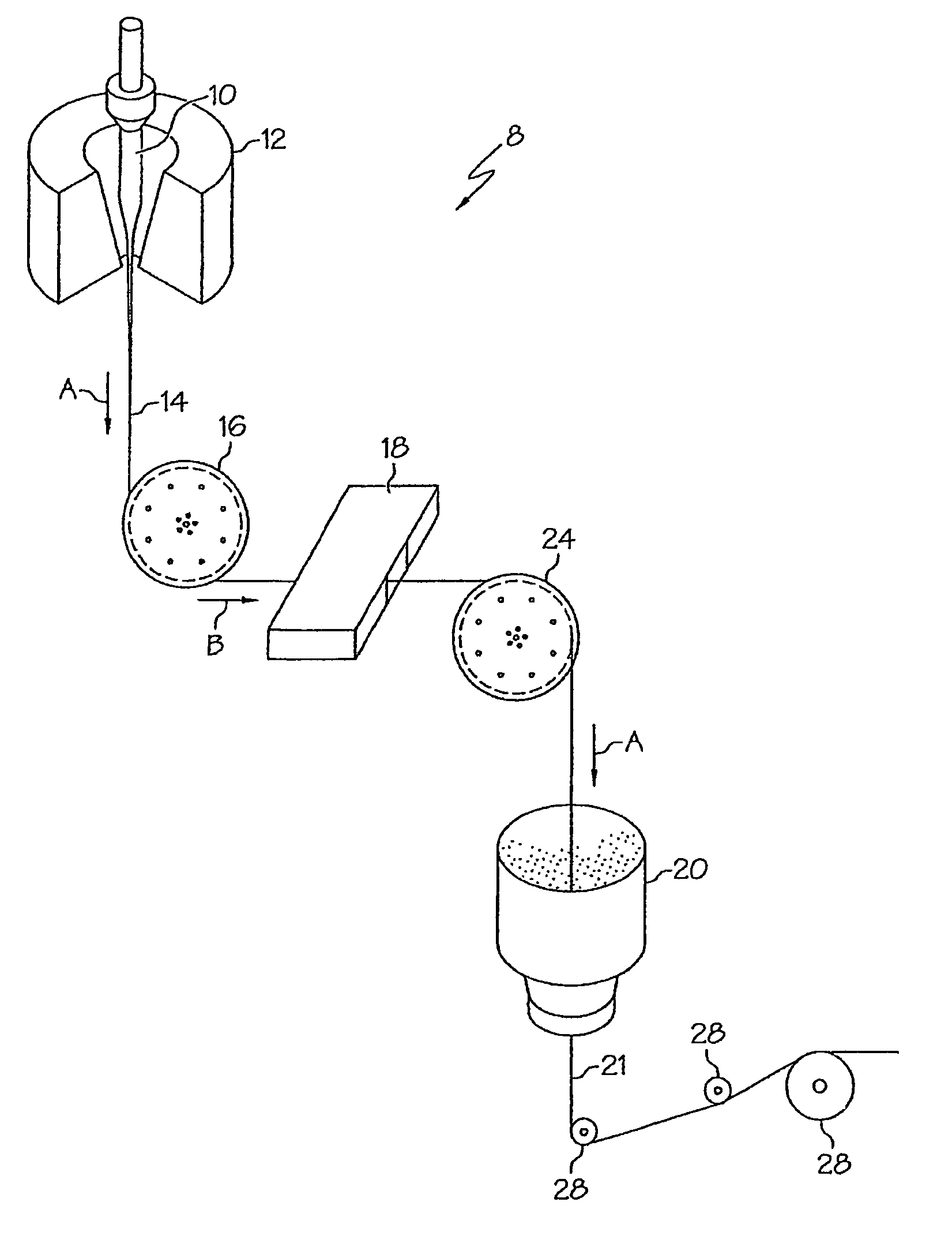 Methods for drawing optical fibers using a fluid bearing