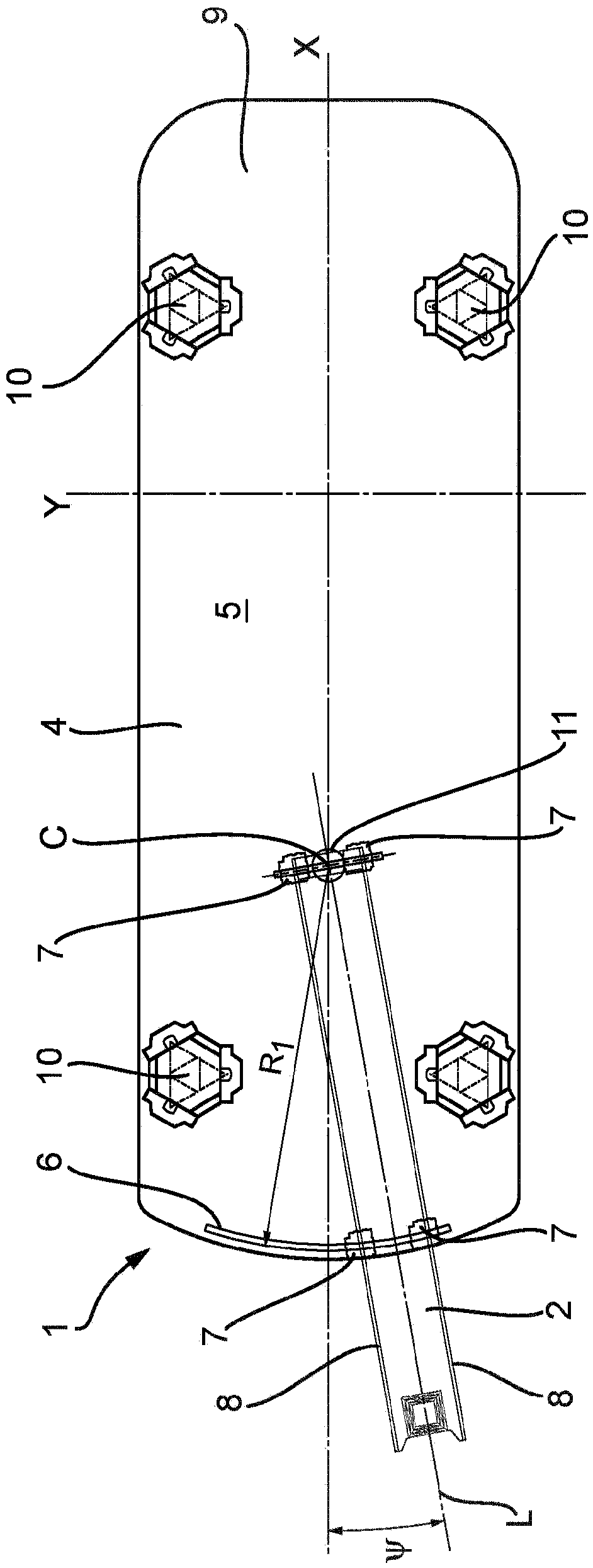 Offshore structure, supporting member, skid shoe, and method for moving cantilever
