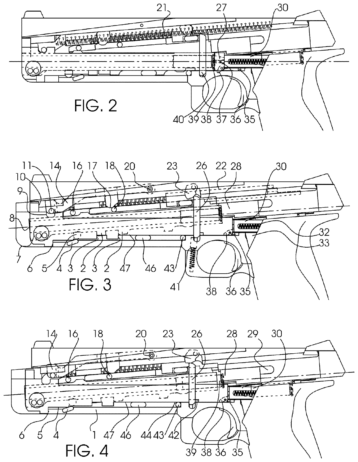 Recoil-operated pistol
