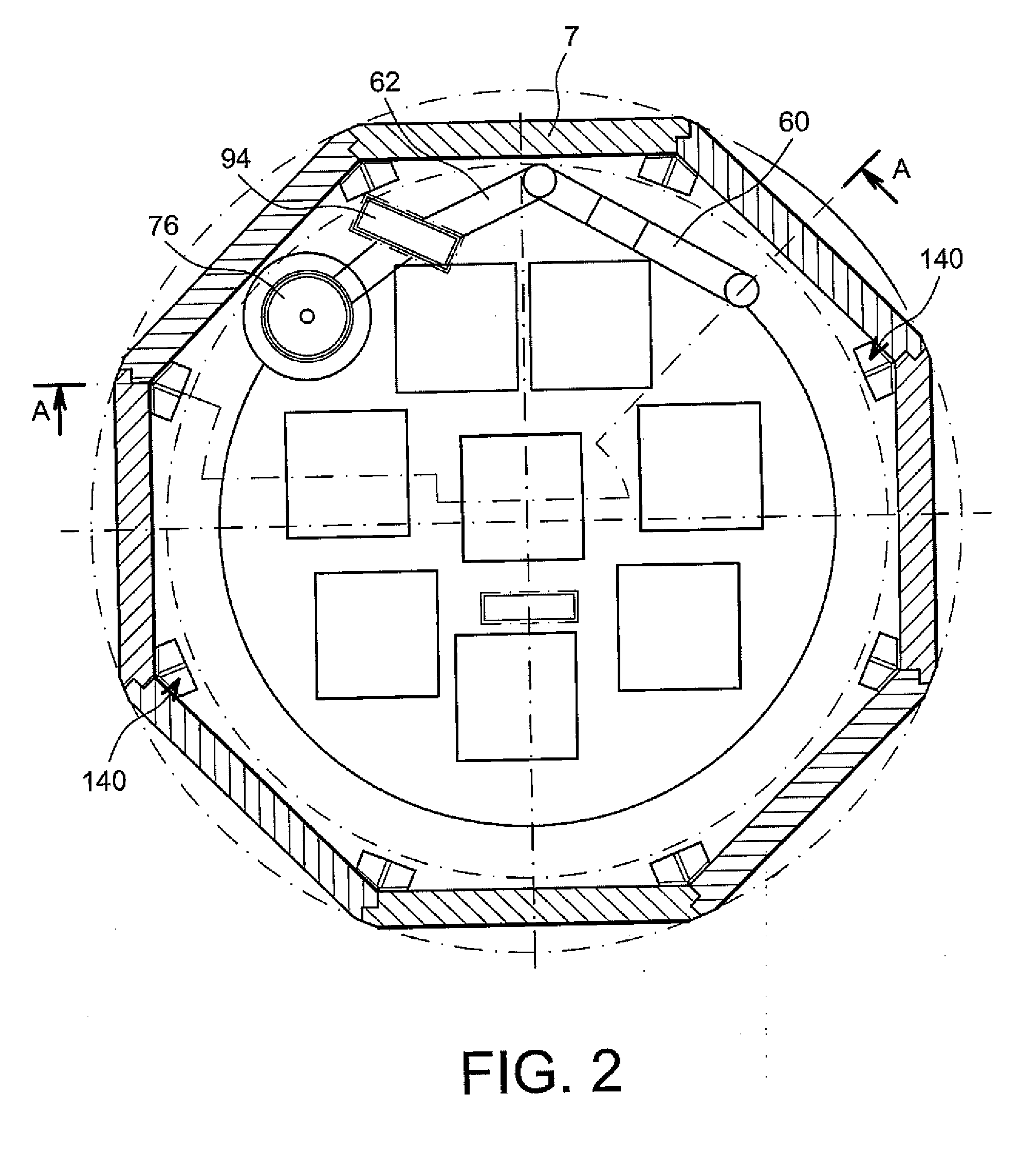 Container-loading cask for at least one nuclear fuel assembly, a gripping device and loading method