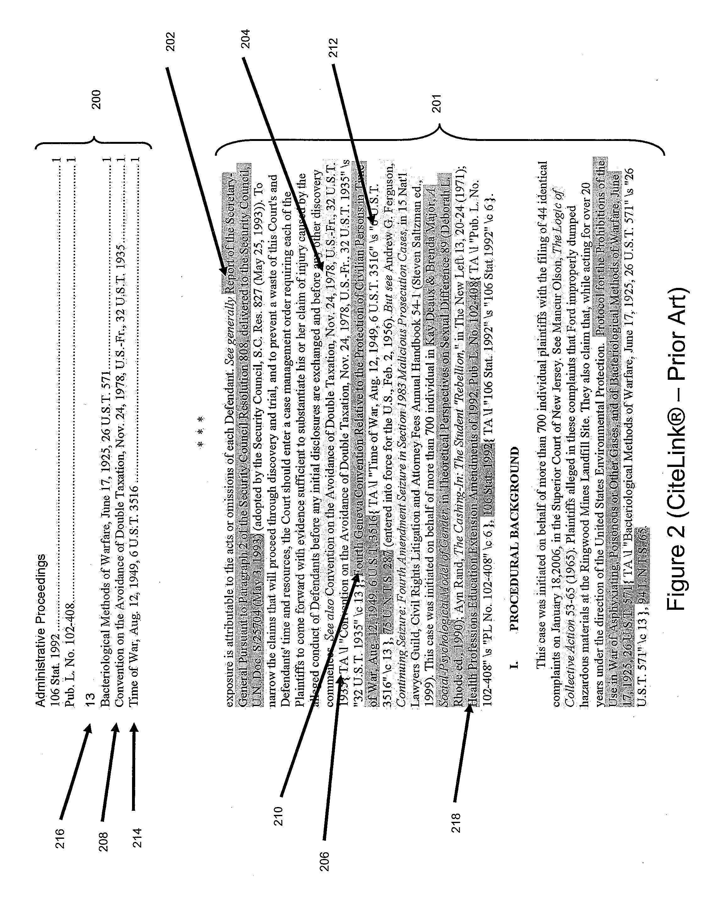 System and method for determining valid citation patterns in electronic documents