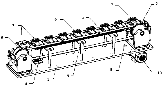 Discharging device based on battery cell primary packaging system