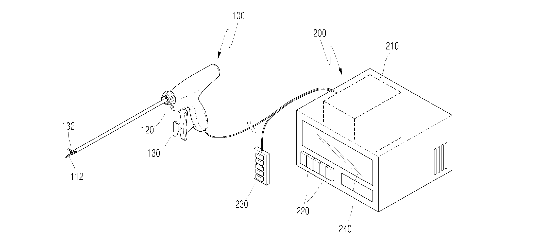 Power Supply Device for Surgical Instrument, Using Ultrasonic Waves