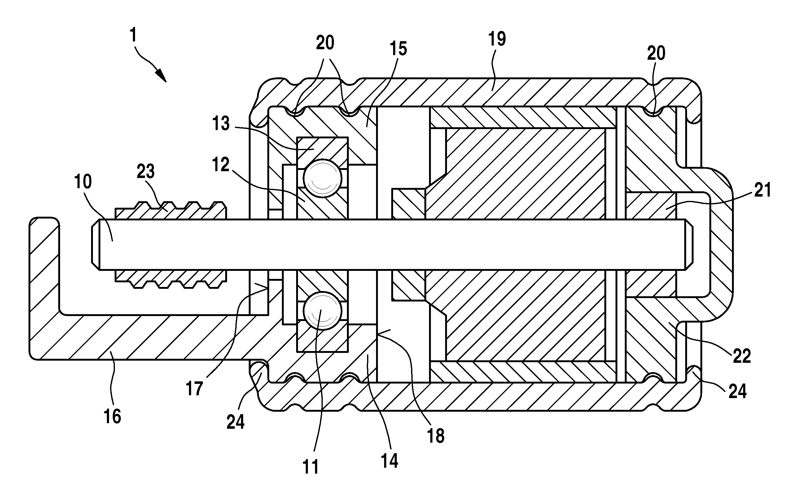 Electric motor, in particular for motor vehicle windshield wiper drive with improved seating for the armature shaft bearing