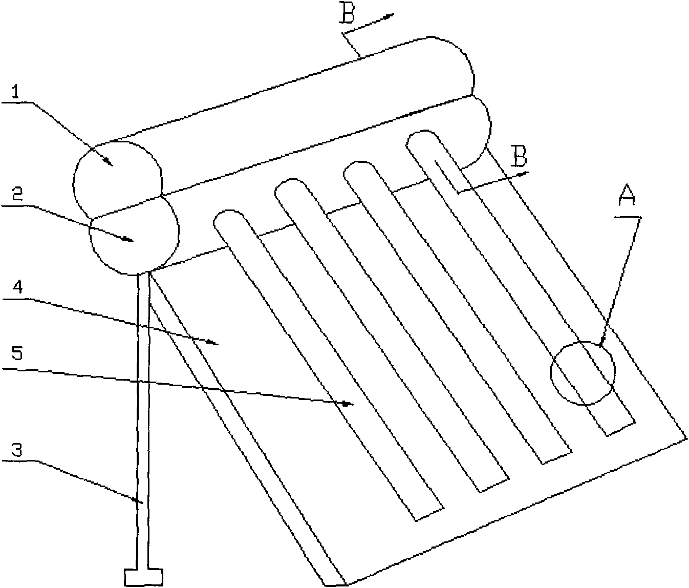 Solar dual-purpose machine for supplying hot wind and water