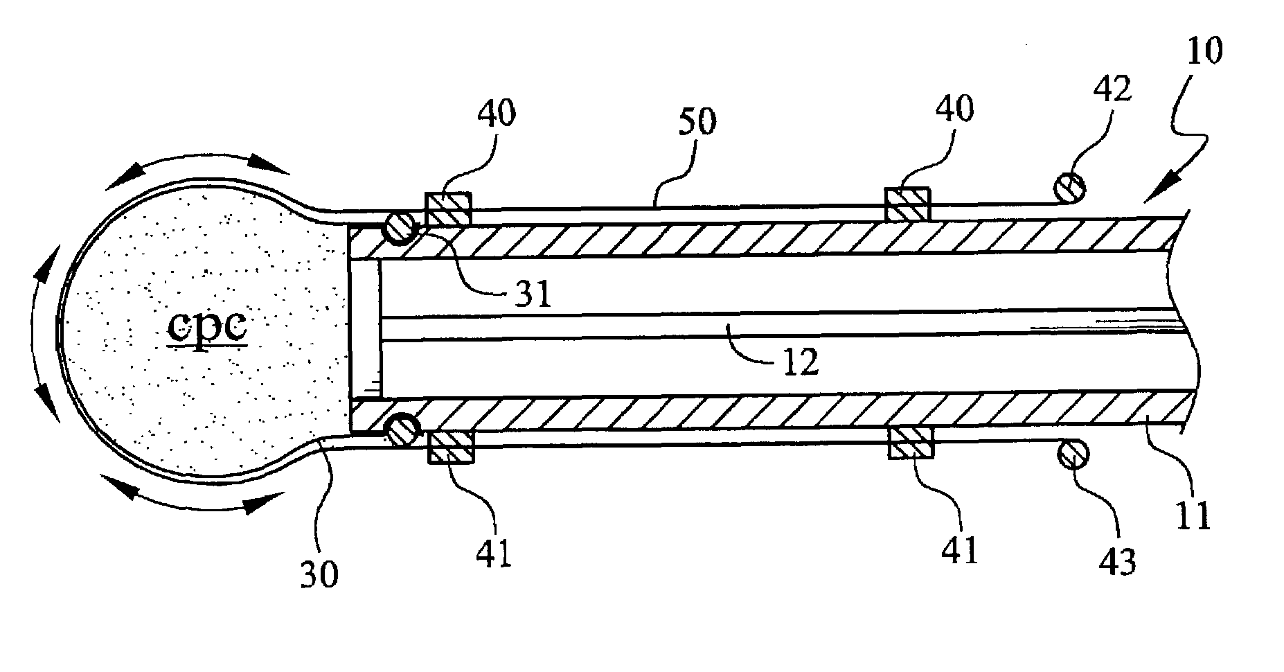Method and device for forming a hardened cement in a bone cavity