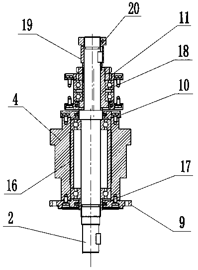 Oscillating mechanism of internal grinding machine