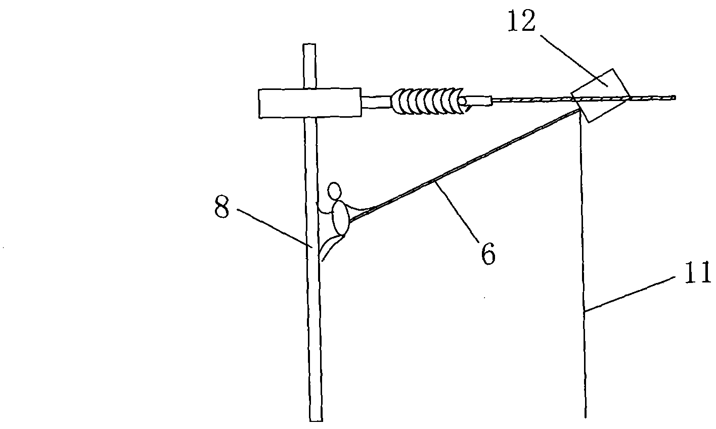 Diverter for grounding wire