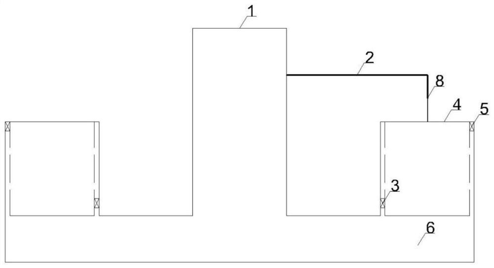 A water bath test device with alternating temperature difference