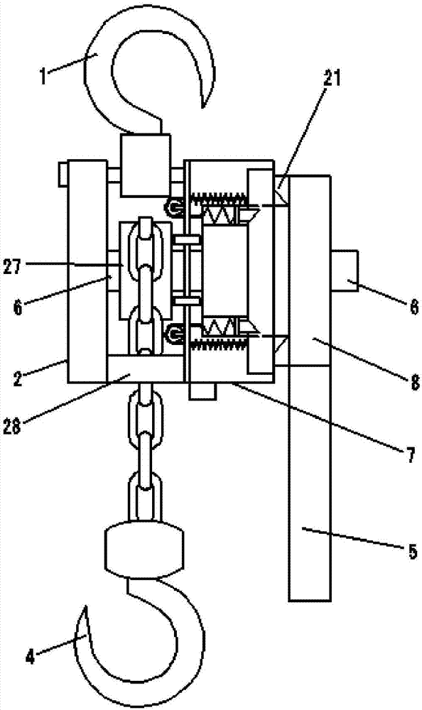 Braking clutch structure of lever block