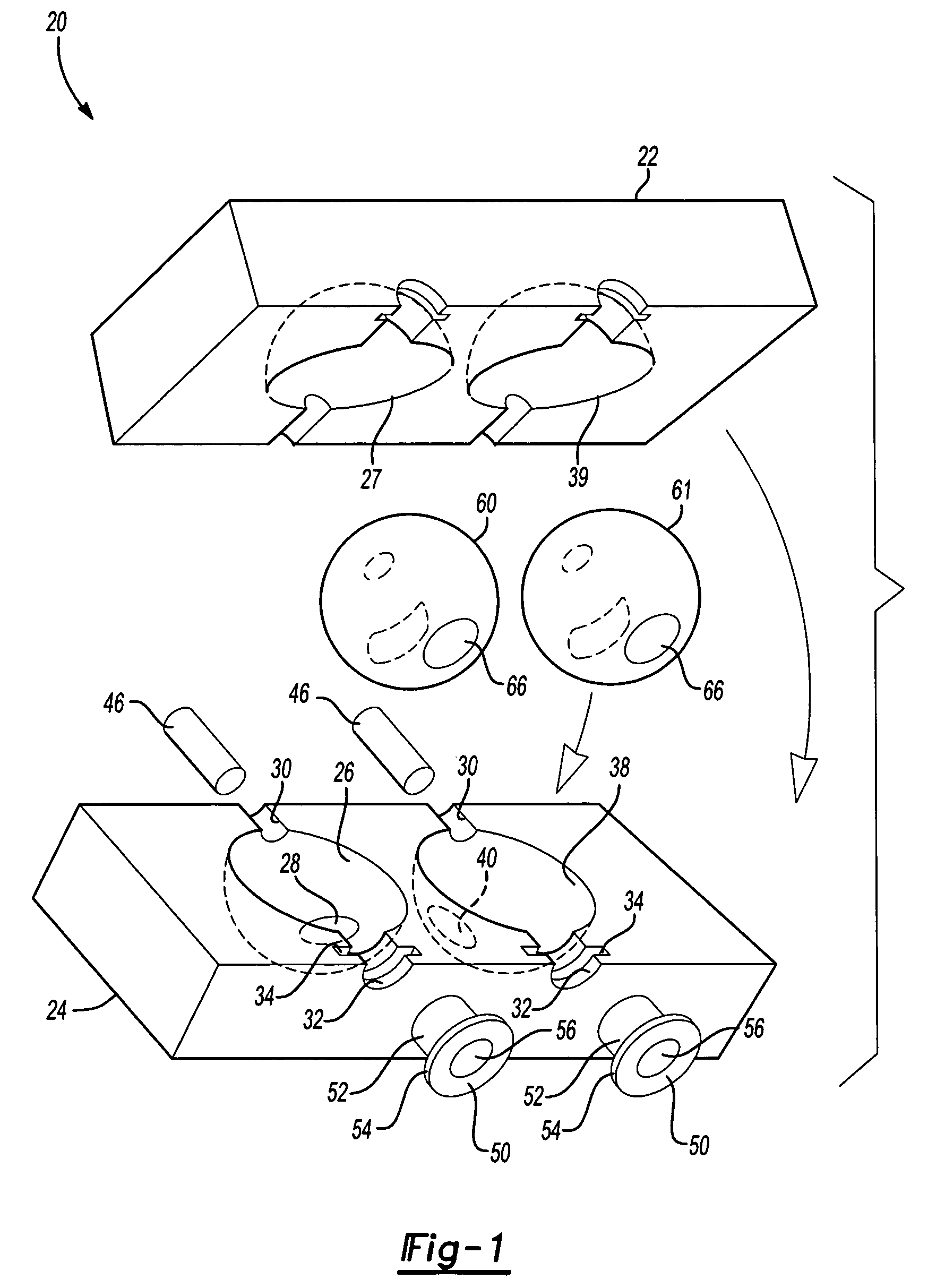 Cylinder head assembly and spherical valve for internal combustion engines