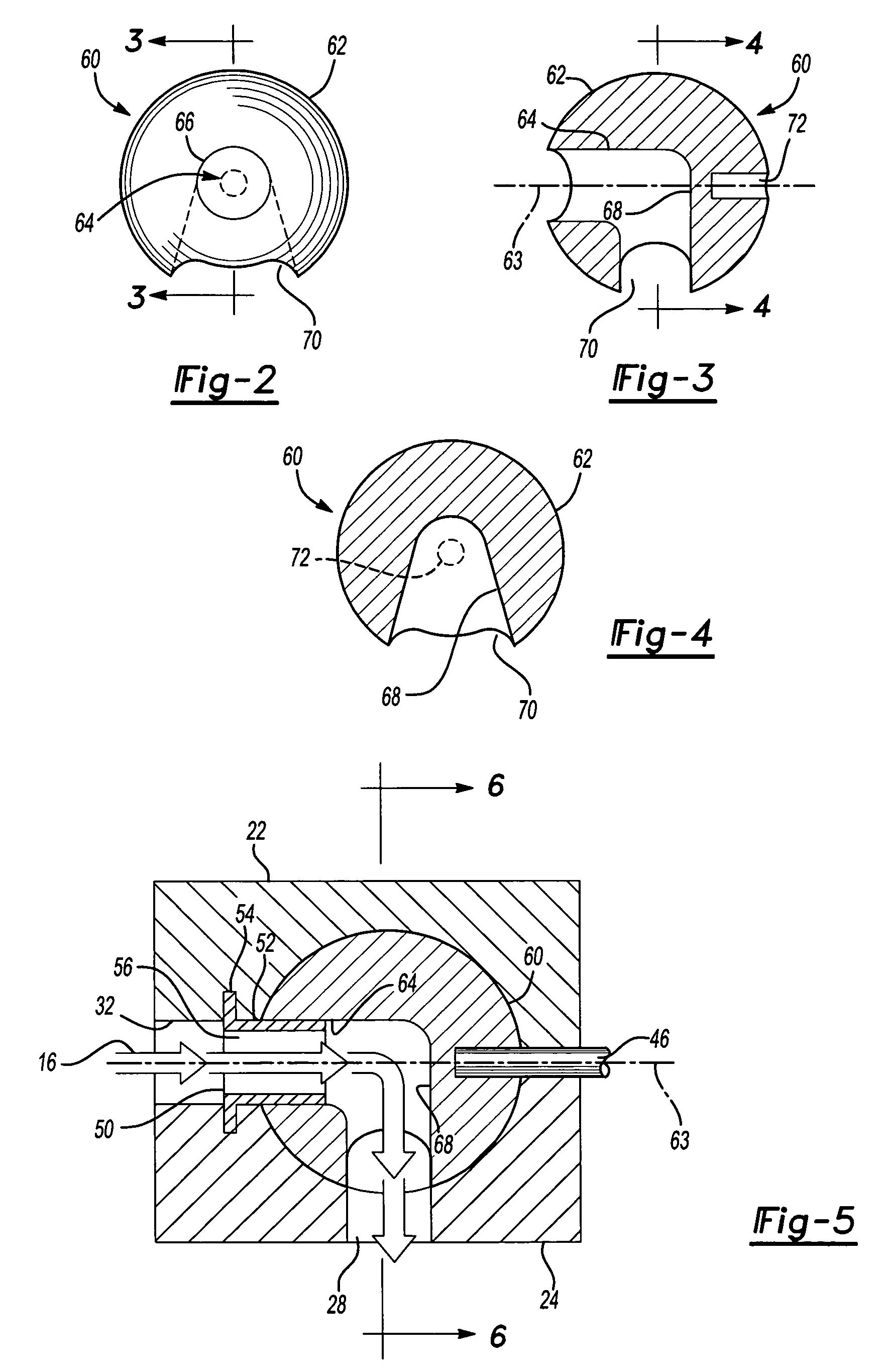 Cylinder head assembly and spherical valve for internal combustion engines
