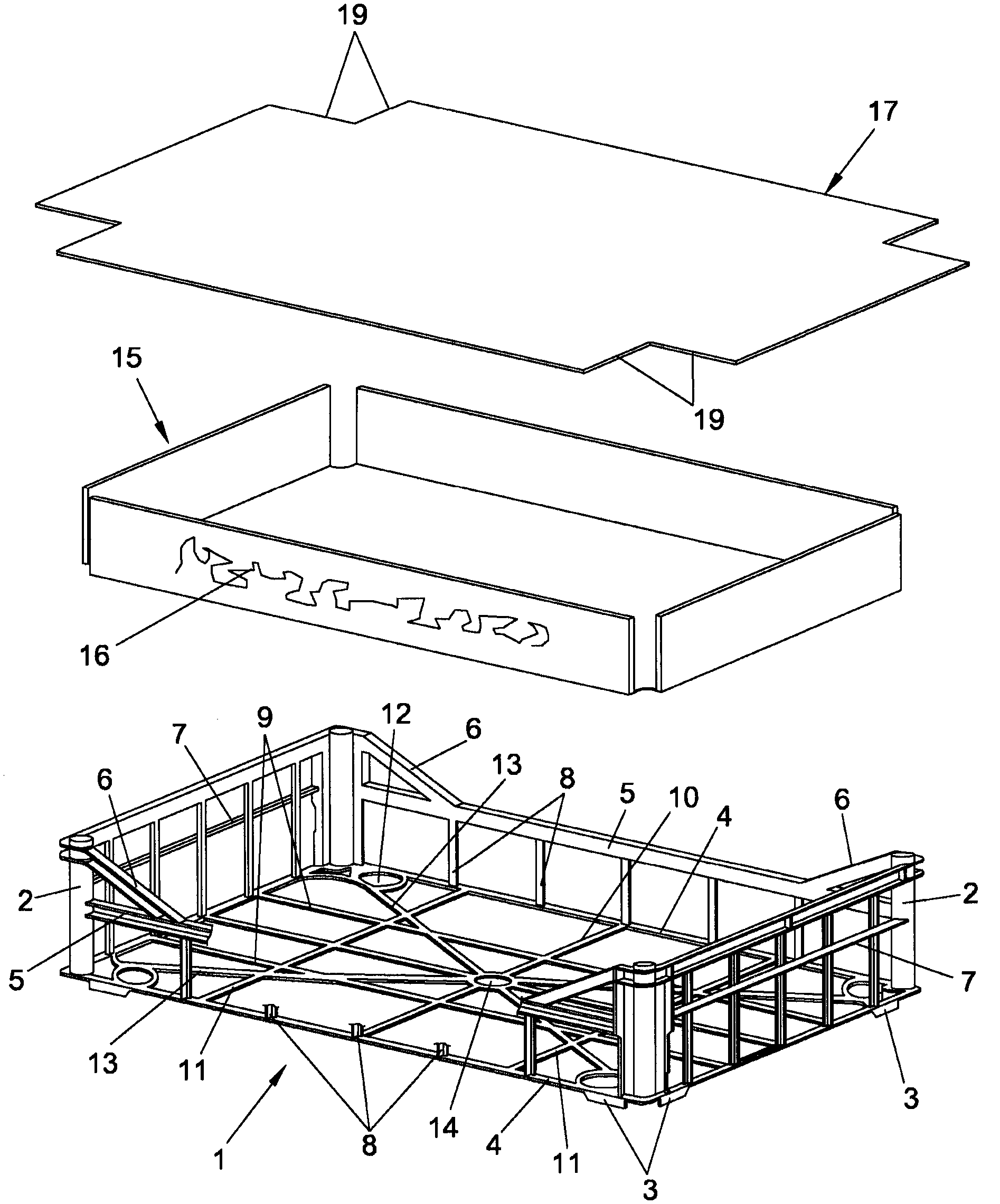 Box for packaging and transporting products