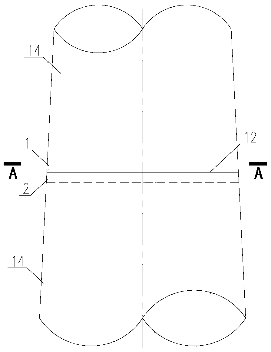 Counter balance flange joint and application thereof