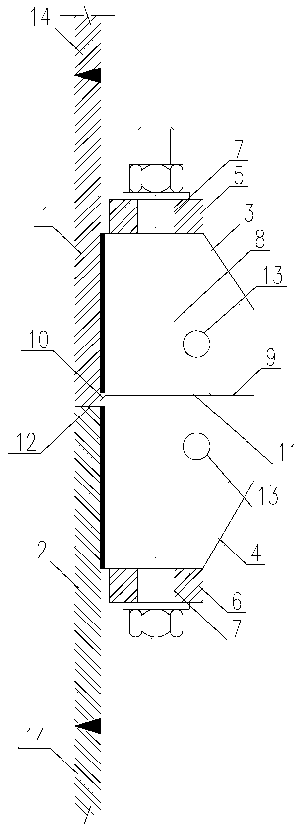 Counter balance flange joint and application thereof