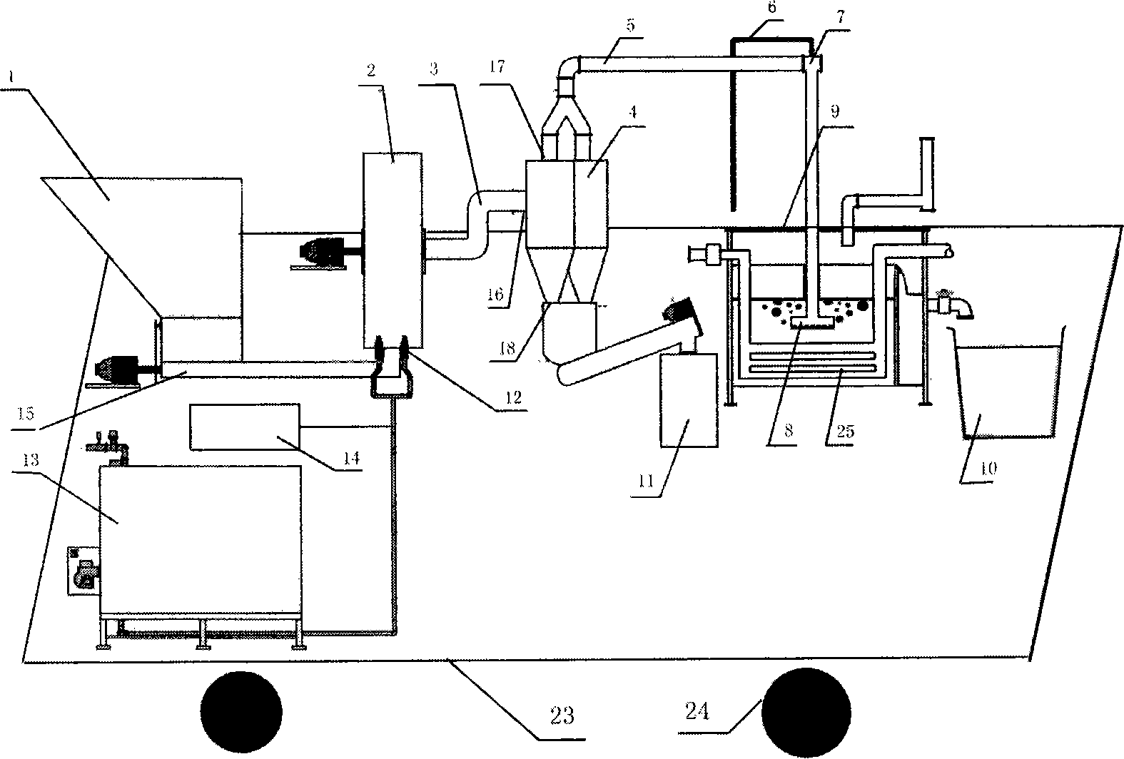 Dirty oil mud separating method and device