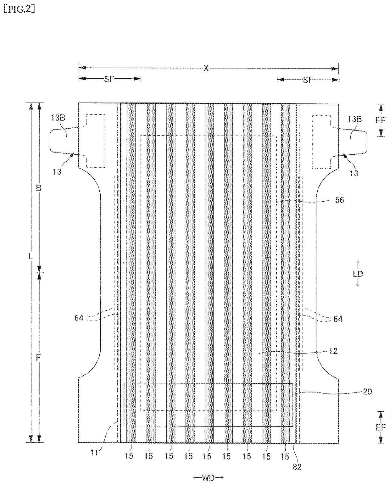 Sheet member exhibiting unevenness, absorbent article equipped with same and producing method therefor