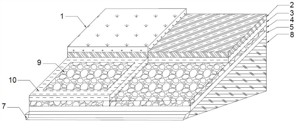 Shallow layer water control covering system of suction expansive soil slope based on capillary retardation mechanism